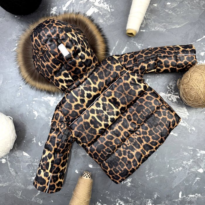 Комбінезон BEWARM Umka Leopard-Black дитячий зимовий роздільний