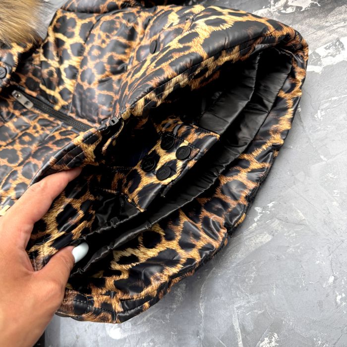 Комбінезон BEWARM Umka Leopard-Black дитячий зимовий роздільний