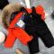 Комбінезон BEWARM Umka Black-Orange дитячий зимовий роздільний