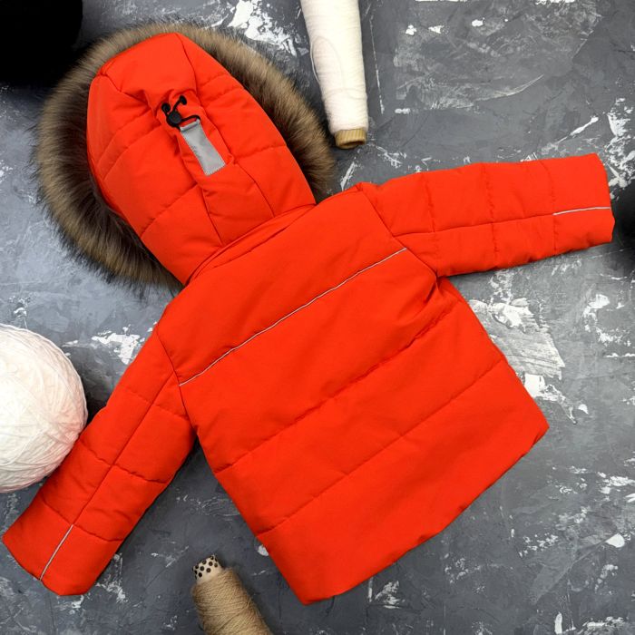 Комбінезон BEWARM Umka Black-Orange дитячий зимовий роздільний