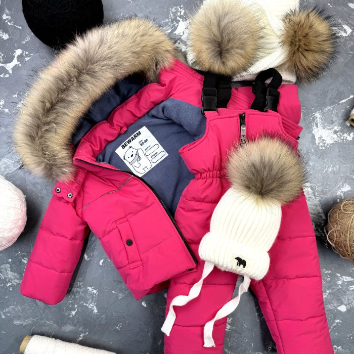 Комбінезон BEWARM Umka Pink дитячий зимовий роздільний