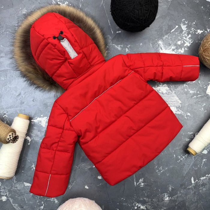 Комбінезон BEWARM Umka Red-black дитячий зимовий роздільний