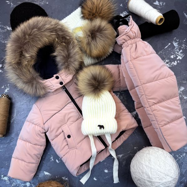 Комбінезон BEWARM Umka Dusty Rose дитячий зимовий роздільний