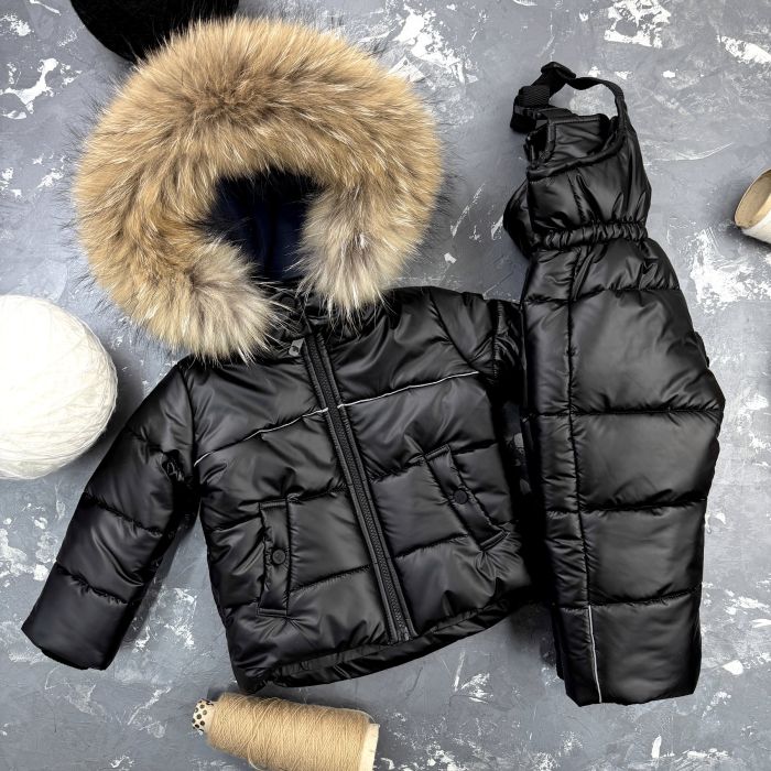 Комбінезон BEWARM Umka Royal Black дитячий зимовий роздільний