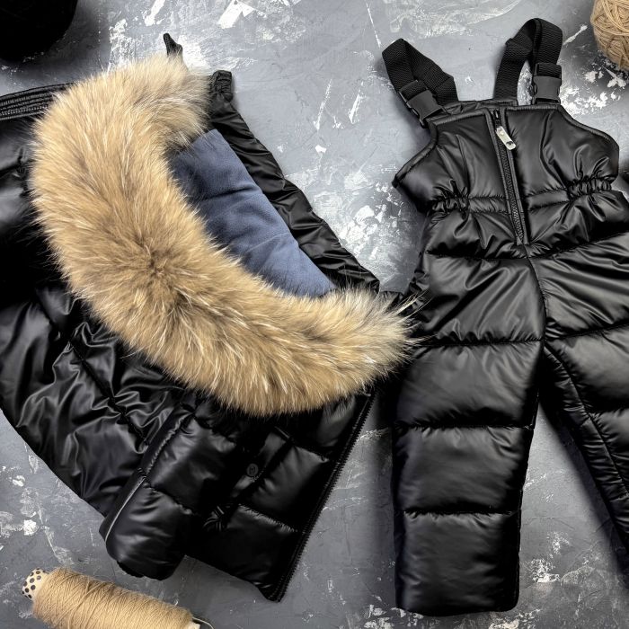 Комбінезон BEWARM Umka Royal Black дитячий зимовий роздільний