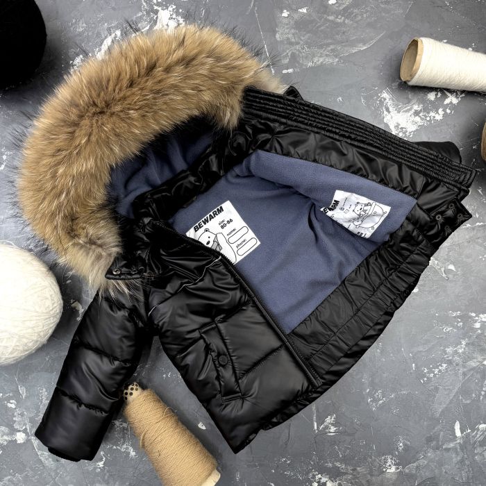 Комбінезон BEWARM Umka Royal Black дитячий зимовий роздільний