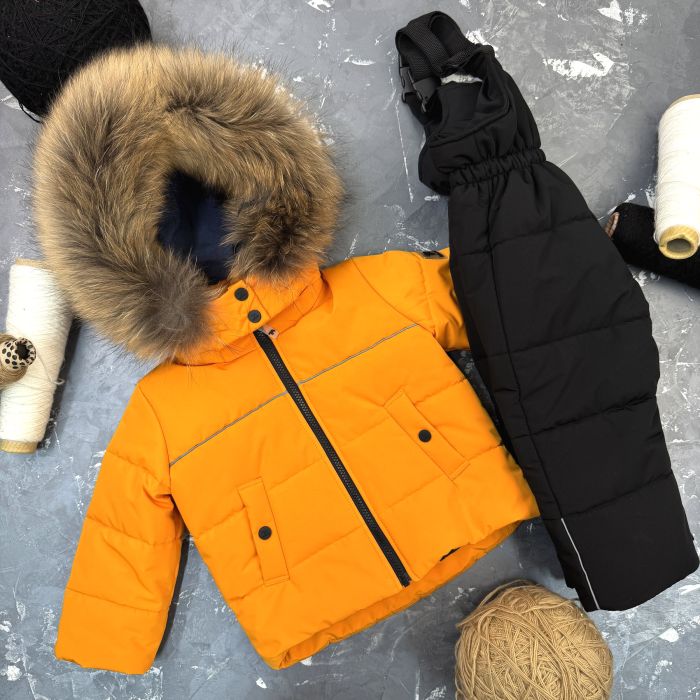 Комбінезон BEWARM Umka Dark-Mustard дитячий зимовий роздільний