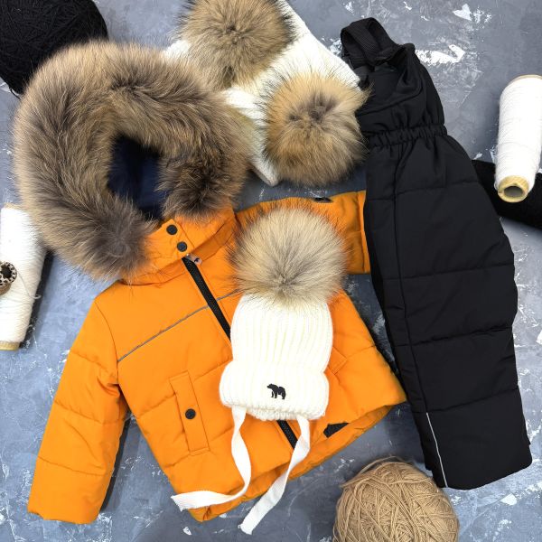 Комбінезон BEWARM Umka Dark-Mustard дитячий зимовий роздільний
