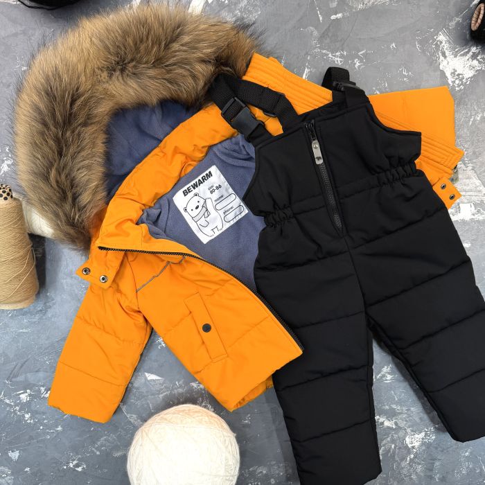 Комбінезон BEWARM Umka Dark-Mustard дитячий зимовий роздільний