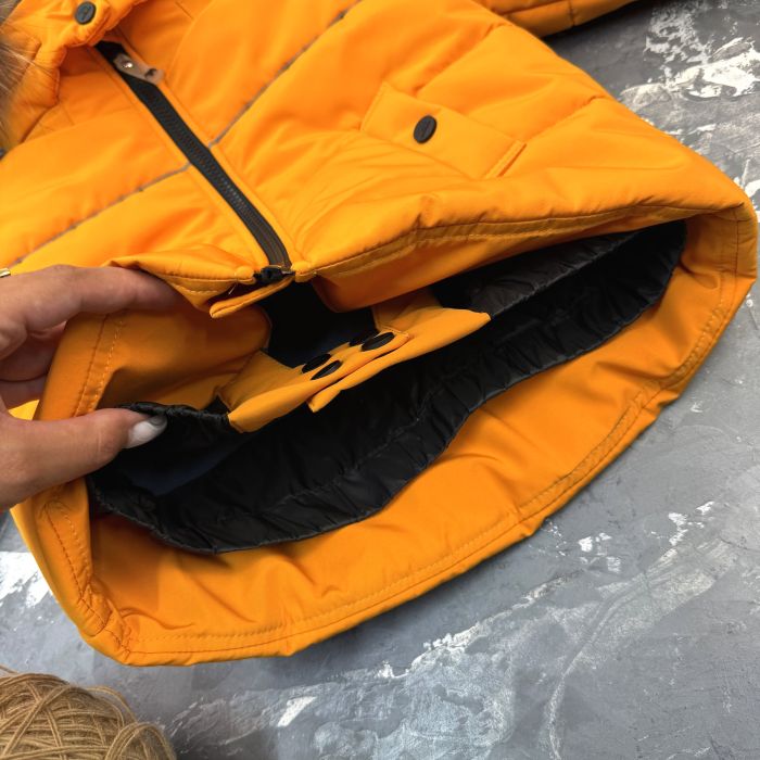 Комбінезон BEWARM Umka Dark-Mustard дитячий зимовий роздільний