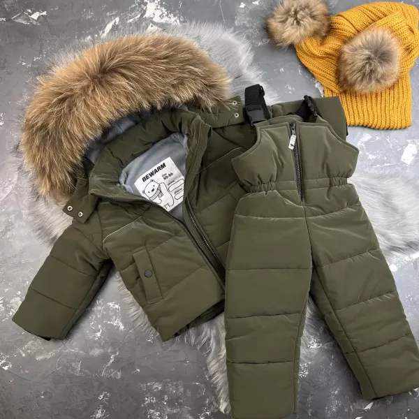 Комбінезон BEWARM Umka khaki дитячий зимовий роздільний