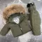 Комбінезон BEWARM Umka khaki дитячий зимовий роздільний