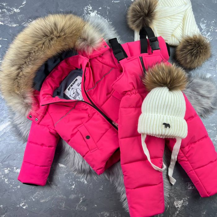 Комбінезон BEWARM Umka Pink дитячий зимовий роздільний