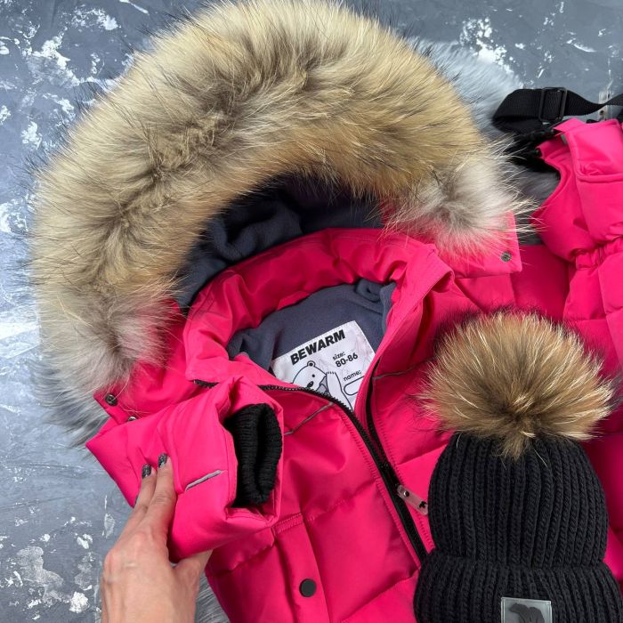 Комбінезон BEWARM Umka Pink дитячий зимовий роздільний