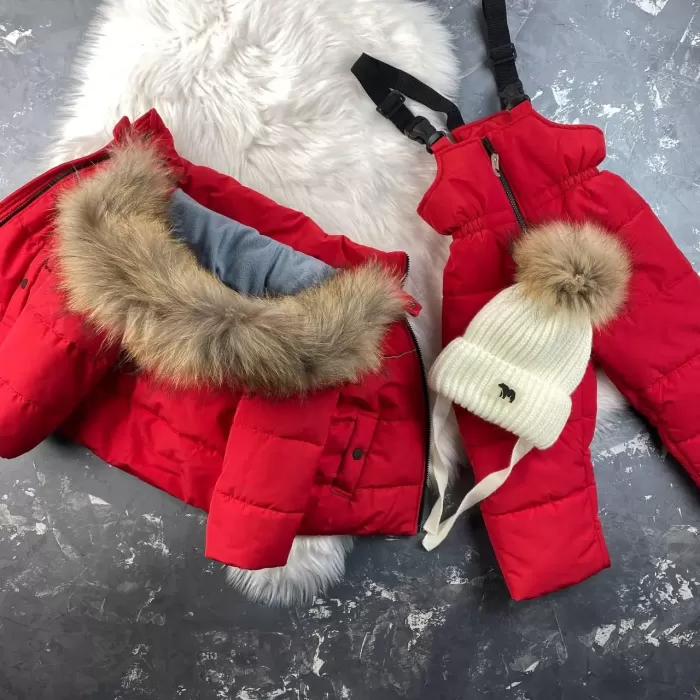 Комбінезон BEWARM Umka Red дитячий зимовий роздільний