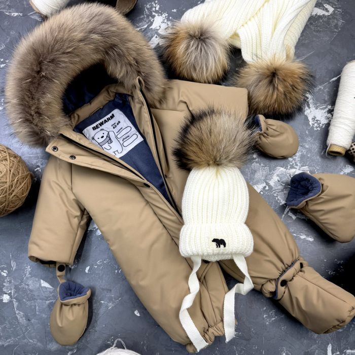Комбінезон BEWARM Kodiaq суцільний з пінетками Beige