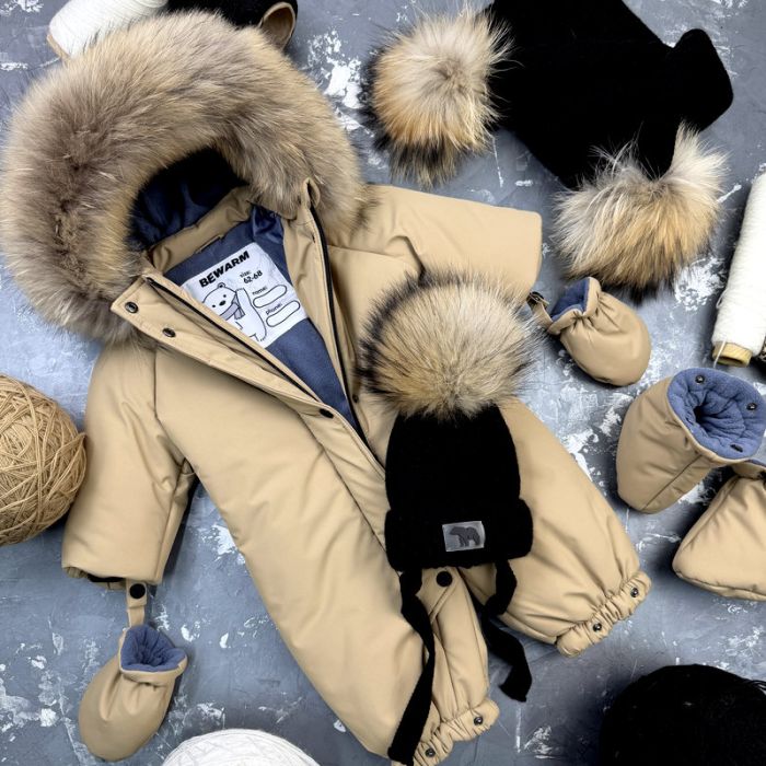 Комбінезон BEWARM Kodiaq суцільний з пінетками Beige