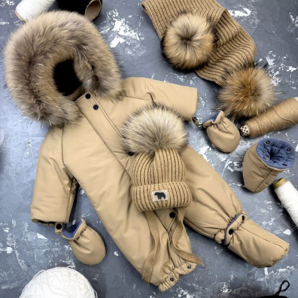 Комбінезон BEWARM Kodiaq суцільний з пінетками Beige