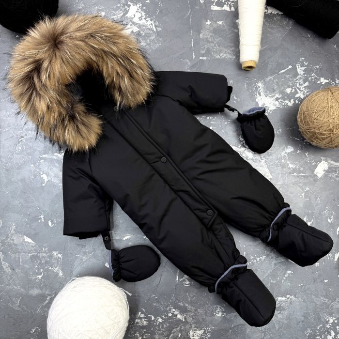 Комбінезон BEWARM Kodiaq суцільний з пінетками Black