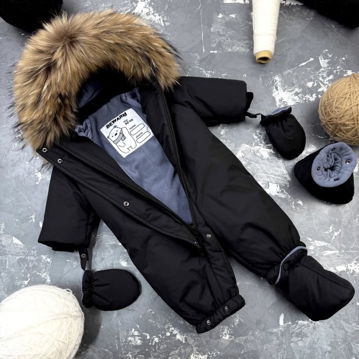 Комбінезон BEWARM Kodiaq суцільний з пінетками Black