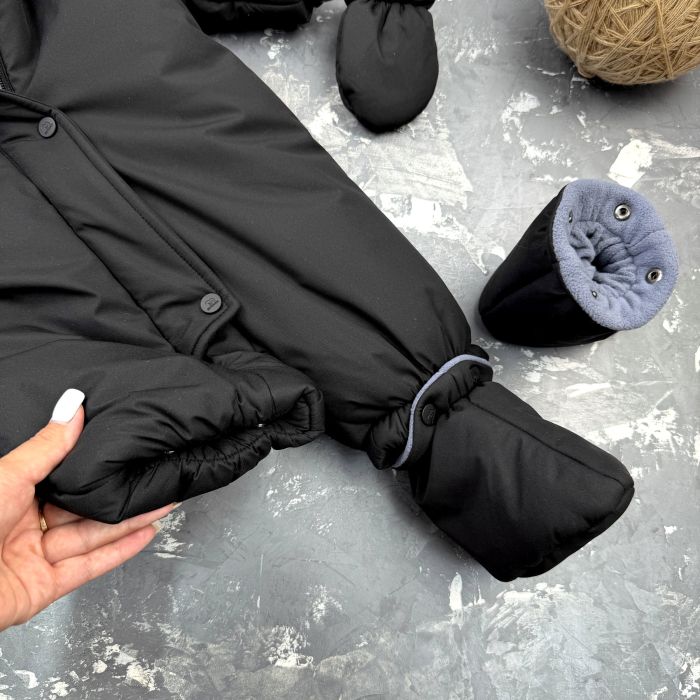 Комбінезон BEWARM Kodiaq суцільний з пінетками Black