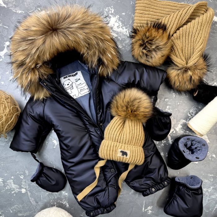 Комбінезон BEWARM Kodiaq суцільний з пінетками Dark blue