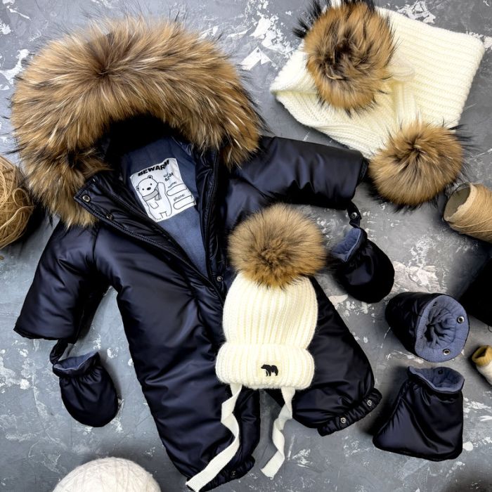 Комбінезон BEWARM Kodiaq суцільний з пінетками Dark blue