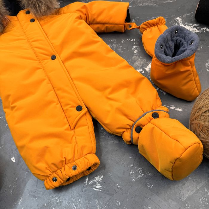 Комбінезон BEWARM Kodiaq суцільний з пінетками Dark-Mustard