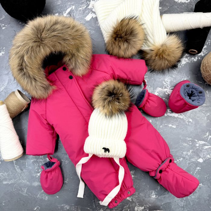 Комбінезон BEWARM Kodiaq суцільний з пінетками Pink