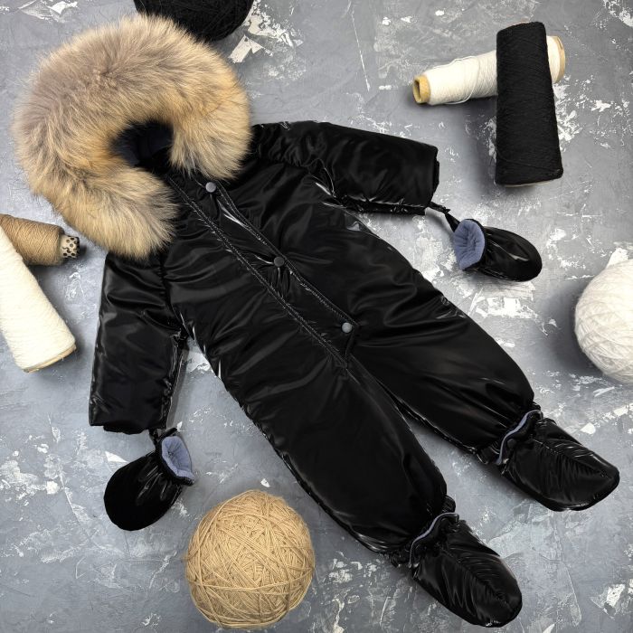 Комбінезон BEWARM Kodiaq суцільний з пінетками Royal Black
