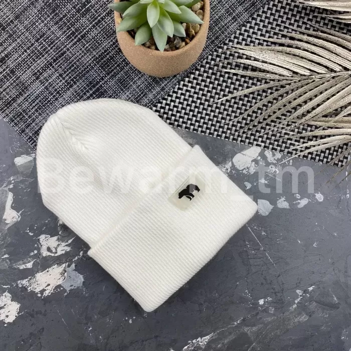 Шапочка дитяча демісезонна beanie white