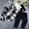 Сорочка дитяча в клітинку BEWARM black