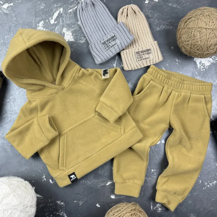 Спортивний дитячий костюм Polar Fleece HQ BEWARM Beige