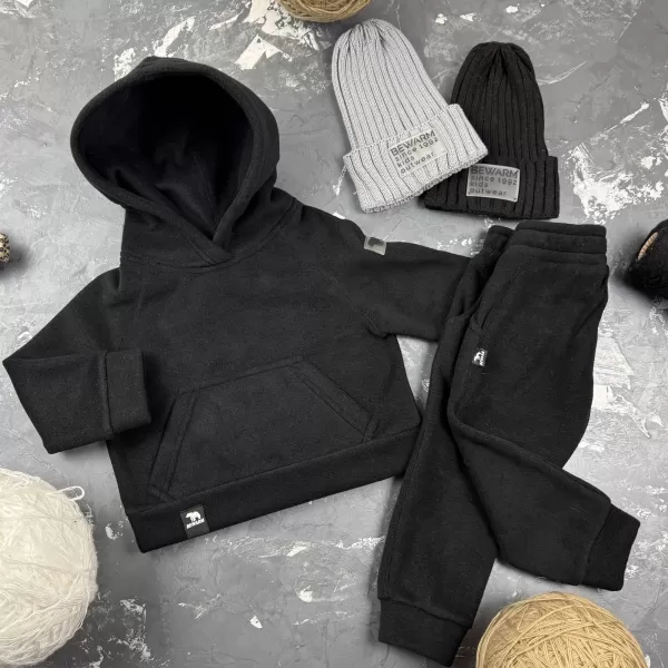 Спортивний дитячий костюм Polar Fleece HQ BEWARM Black
