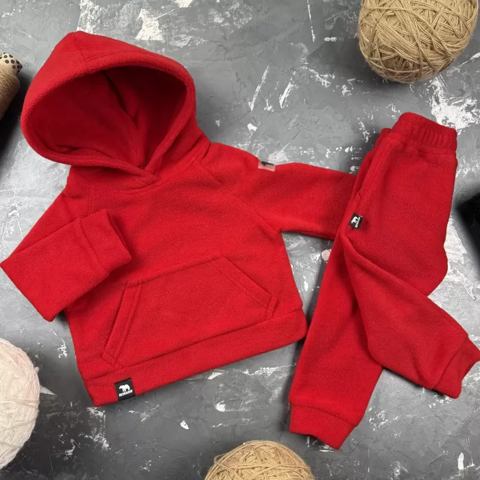 Спортивний дитячий костюм Polar Fleece HQ BEWARM Red