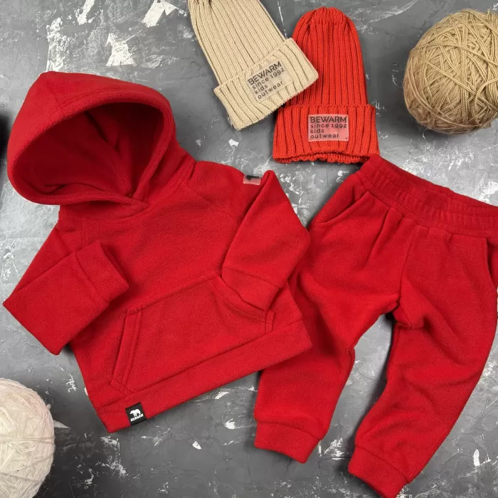 Спортивний дитячий костюм Polar Fleece HQ BEWARM Red