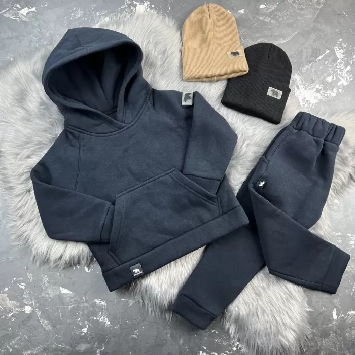 Спортивний дитячий костюм на флісі BEWARM Dark Blue