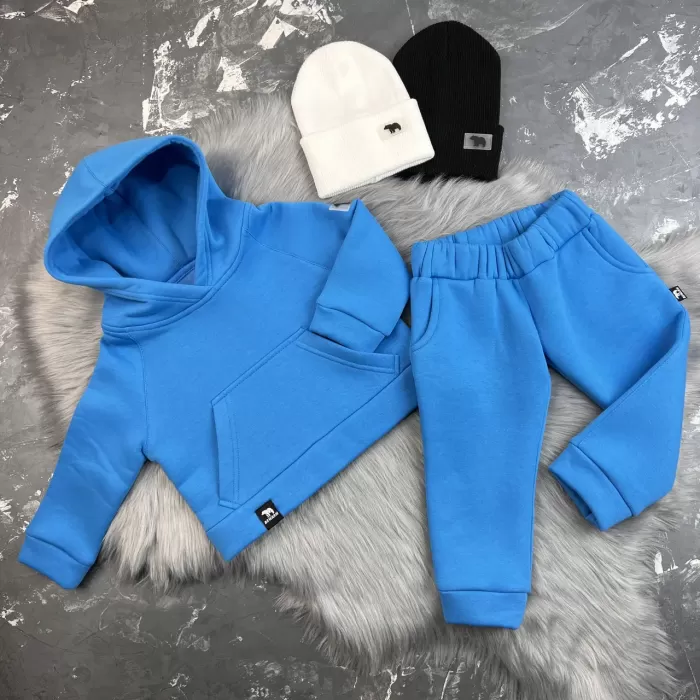 Спортивний дитячий костюм на флісі BEWARM Electric Blue
