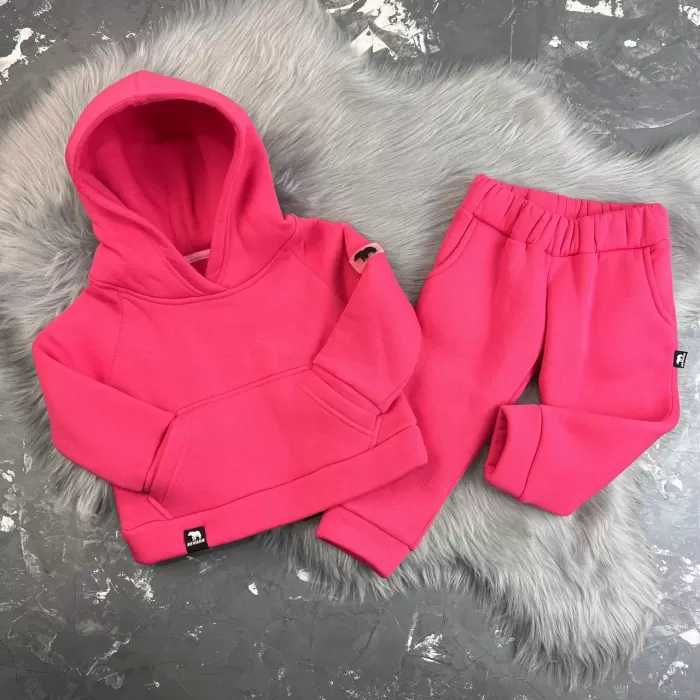 Спортивний дитячий костюм на флісі BEWARM Magenta