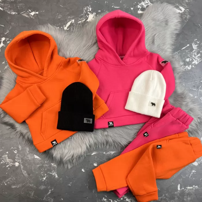 Спортивний дитячий костюм на флісі BEWARM Magenta