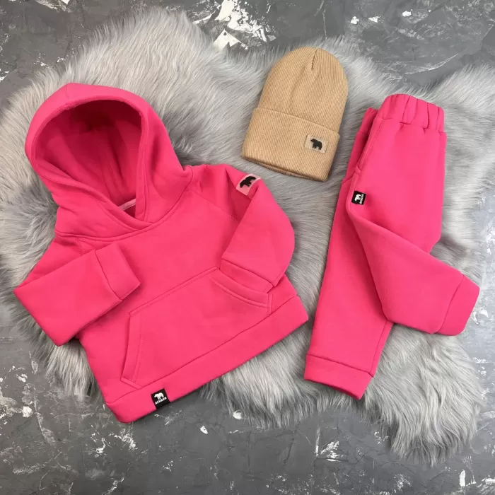 Спортивний дитячий костюм на флісі BEWARM Magenta