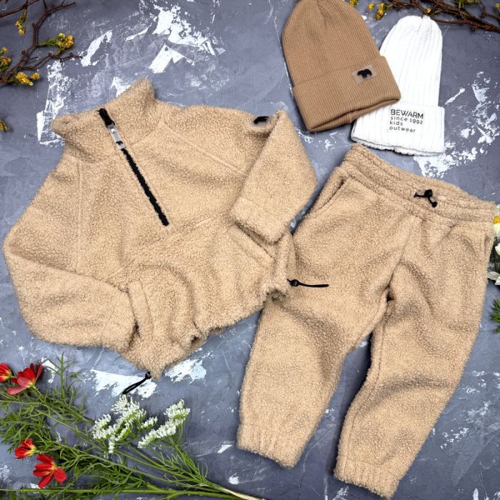Спортивний дитячий костюм Poddy Golden Fleecee BEWARM beige