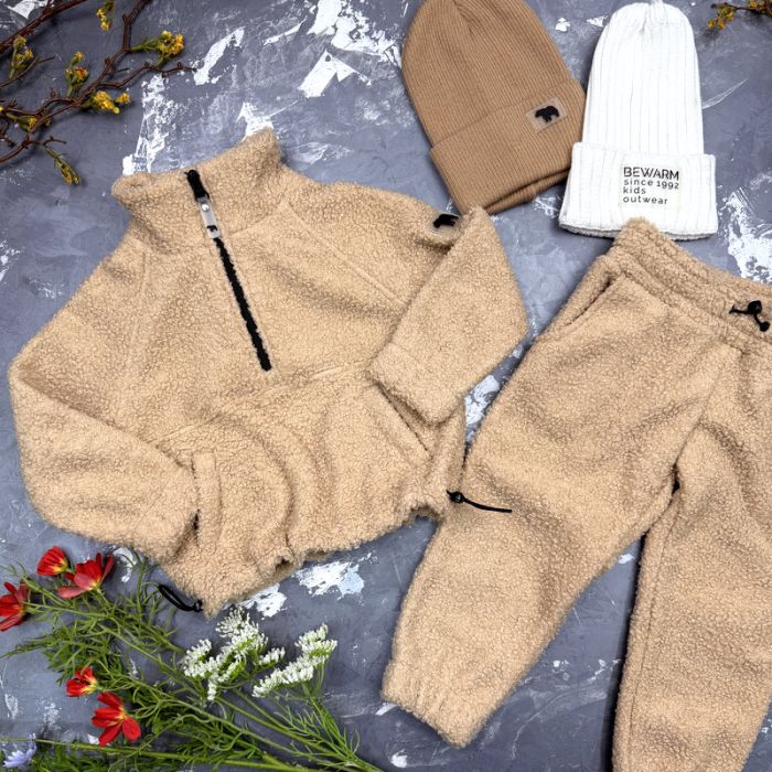 Спортивний дитячий костюм Poddy Golden Fleecee BEWARM beige