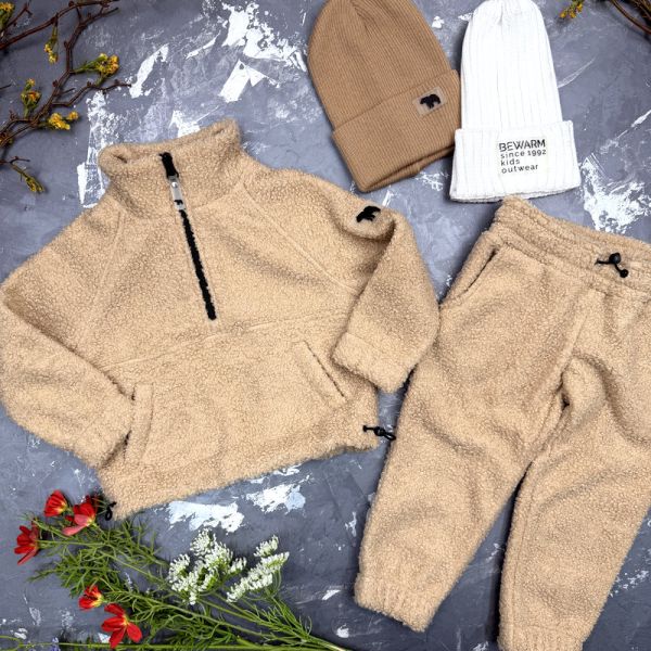 Спортивний дитячий костюм Poddy Golden Fleecee BEWARM beige