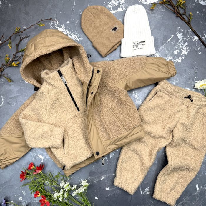 Спортивний дитячий костюм Poddy Golden Fleecee BEWARM beige