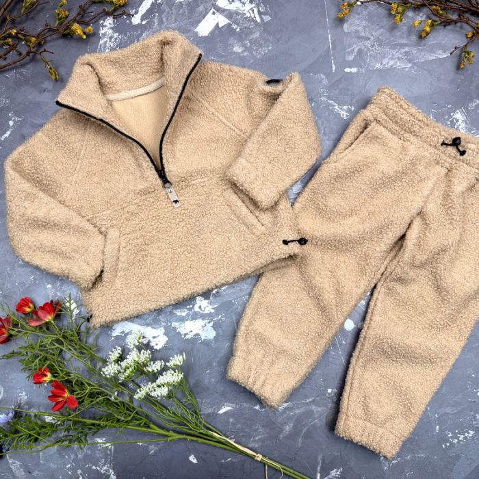 Спортивний дитячий костюм Poddy Golden Fleecee BEWARM beige