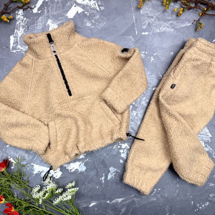Спортивний дитячий костюм Poddy Golden Fleecee BEWARM beige