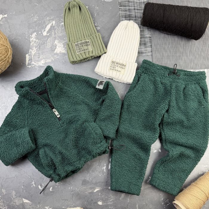 Спортивний дитячий костюм Poddy Golden Fleecee BEWARM emerald