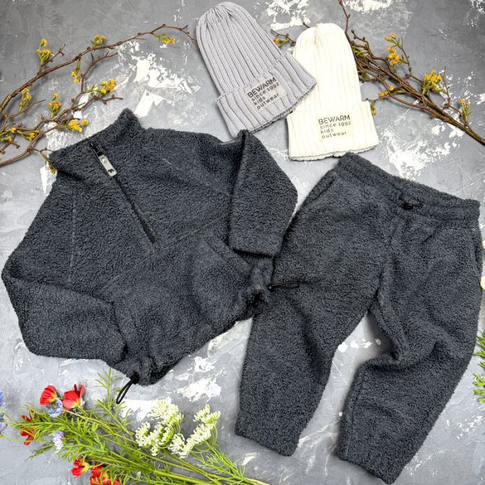 Спортивний дитячий костюм Poddy Golden Fleecee BEWARM graphite
