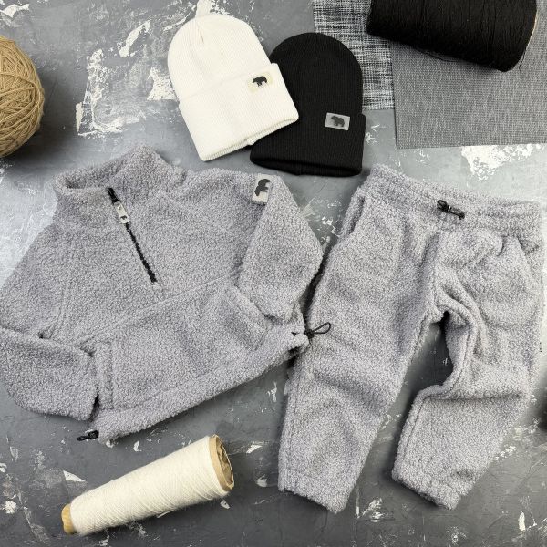 Спортивний дитячий костюм Poddy Golden Fleecee BEWARM gray